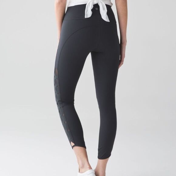 LULULEMON | Dark Gray Serene Tights High Waisted Leggings Women’s Size 10 - Picture 1 of 16